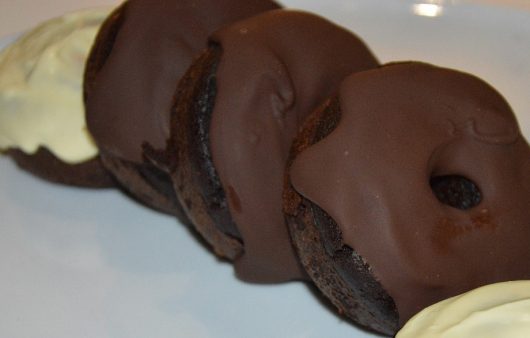 donuts de boniato y chocolate